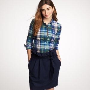 J Crew Button Up Shirt Quincy Tartan